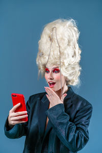 Young woman using mobile phone