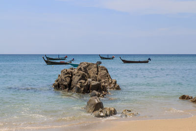 Scenic view of sea against sky