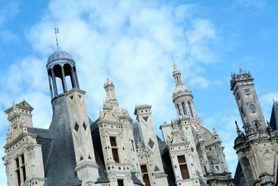 Low angle view of traditional building against sky