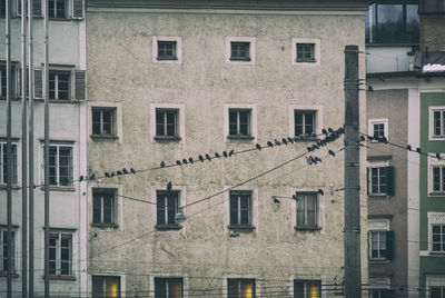 Low angle view of building in city