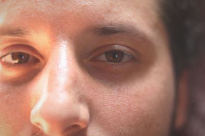 Close-up portrait of teenage girl