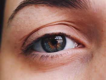 Close-up portrait of human eye