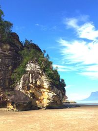 Rock formations at seaside