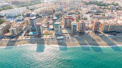 High angle view of cityscape