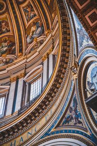 Low angle view of ceiling of building