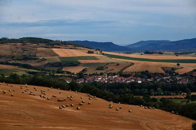 Scenic view of landscape against sky