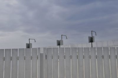 Fence against sky