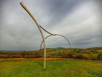 Sculpture against sky at national botanic garden of wales