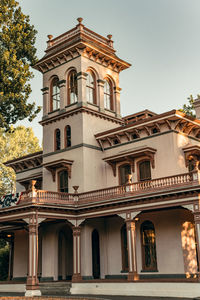 Low angle view of historical building against sky
