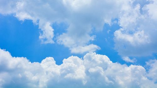 Low angle view of clouds in sky