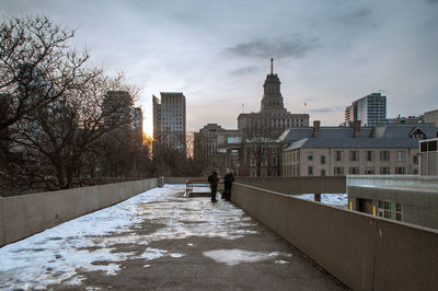 View of city during winter