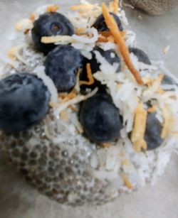 High angle view of fruits