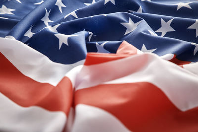 Close-up of american flag