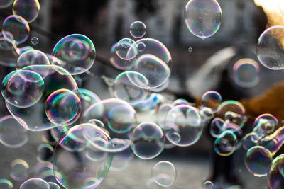 Close-up of bubbles