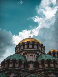 Low angle view of building against sky