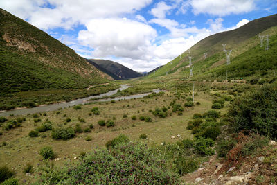Scenic view of landscape against sky