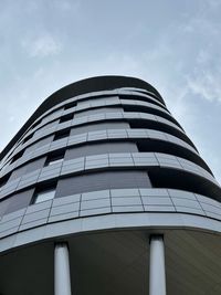 Low angle view of modern building against sky