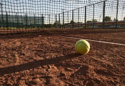 View of ball in field