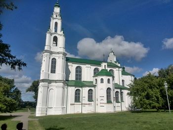 Low angle view of church