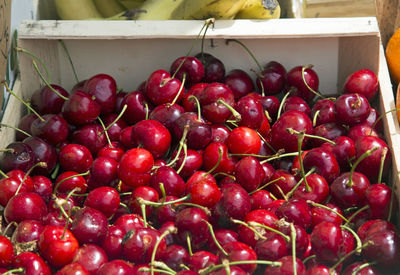 Full frame shot of cherries