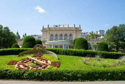 View of building in garden