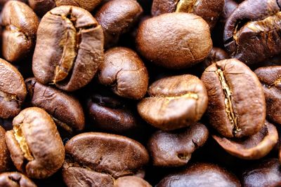 Full frame shot of coffee beans