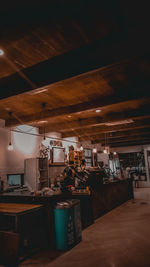 Interior of restaurant