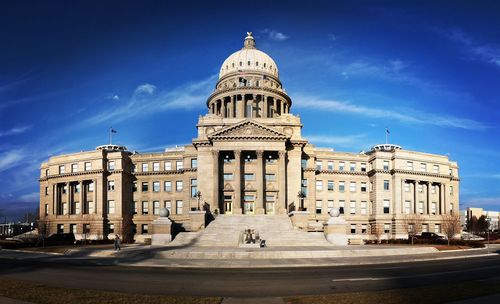 Historical building against blue sky