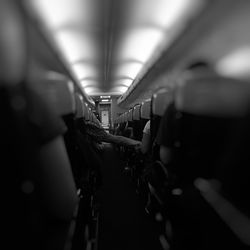 Interior of bus