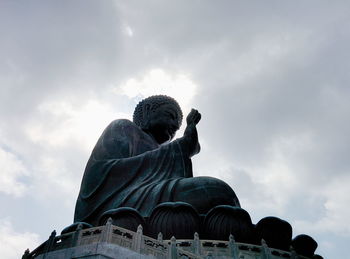 Low angle view of statue