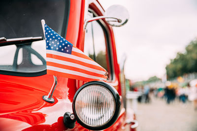 Close-up of car