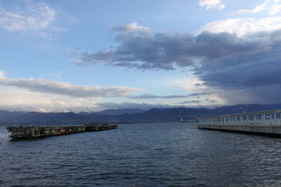 Scenic view of sea against sky