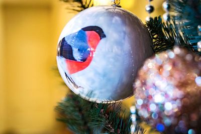 Close-up of christmas decoration