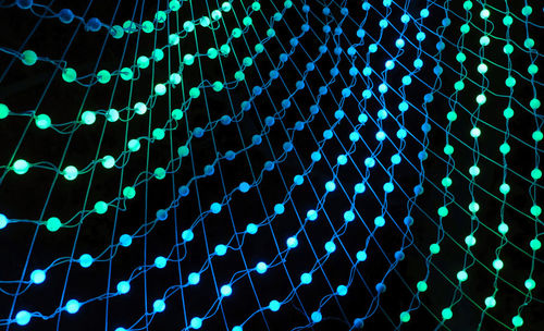 Full frame shot of illuminated lights