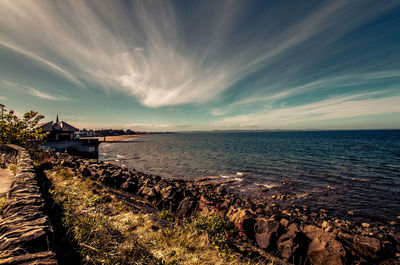 Scenic view of sea against sky