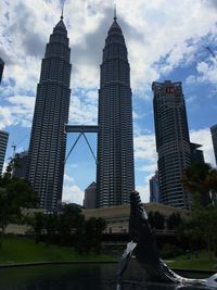 Low angle view of skyscrapers