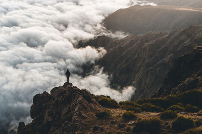 Scenic view of mountain against sky