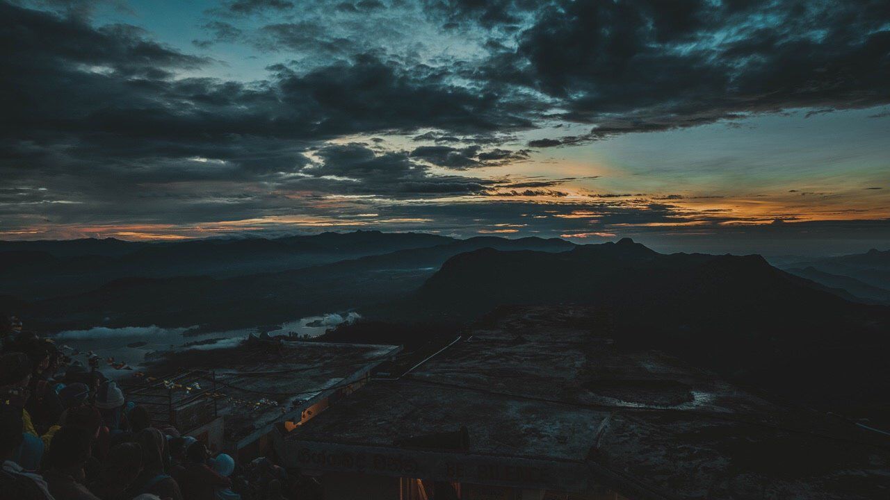 SCENIC VIEW OF DRAMATIC LANDSCAPE DURING SUNSET