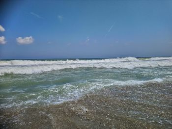 Scenic view of sea against sky