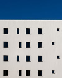 Building against clear blue sky