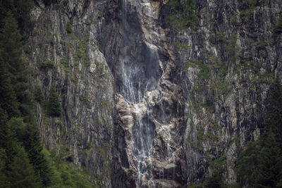 Scenic view of waterfall