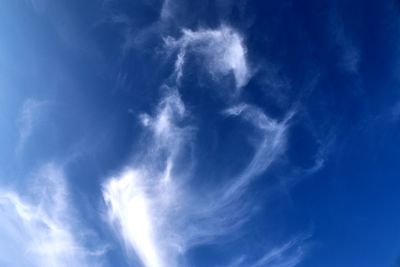 Low angle view of clouds in sky