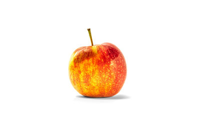 Close-up of apple against white background