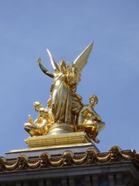 Low angle view of statue