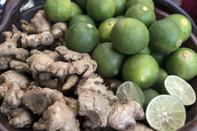 Close-up of fruits in market