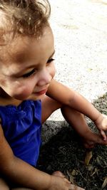 Close-up portrait of girl