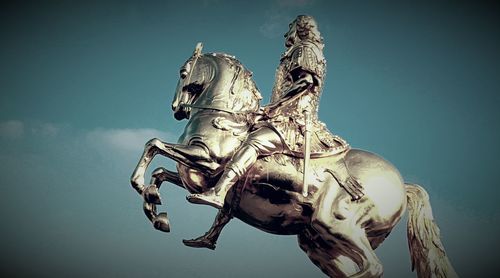 Low angle view of statue