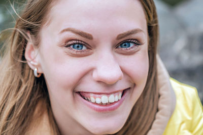 Close-up portrait of young woman