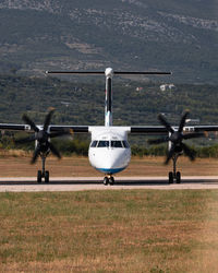 Airplane on field