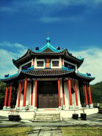 Low angle view of temple